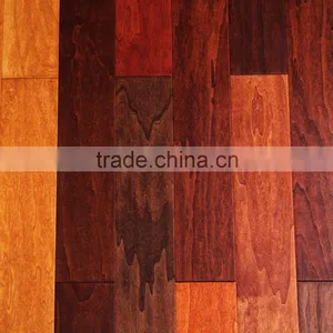 Smooth Multilayer Poplar Engineered Wood Flooring Hot Sale in China thumbnail-1