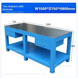Heavy Duty Steel Workbench | 1000kg Load Industrial Work Table With Drawers | Factory Assembly Station - Model: HN-WB01 thumbnail-1