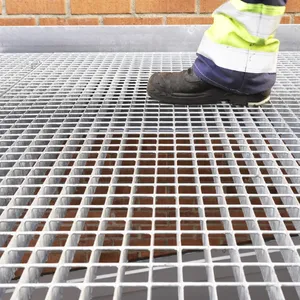 Galvanized Steel Grating 30mm Bearing Bar Spacing for Heavy Load Areas thumbnail-1