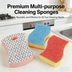 Reusable Dishwashing Sponge Pad With Strong Scrubbing Ability thumbnail-1