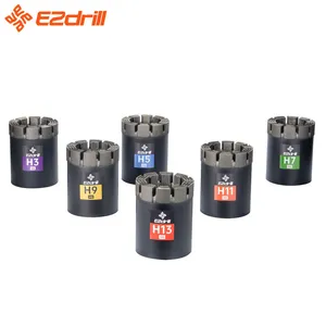 Ezdrill Aq/Nq/Bq/Hq/Pq/Hard Rock Mining Rock Coring Rig Diamond Impregnated Core Drill Bits thumbnail-3