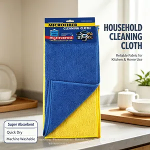 Custom Printed Microfiber Cleaning Cloths Assorted Rainbow Color Absorbent Reusable Towels for Household Wholesale thumbnail-4