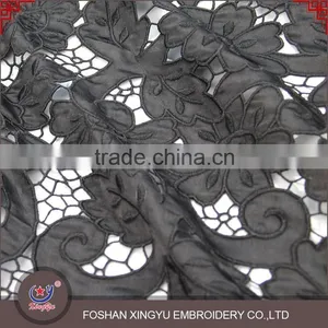 Factory Direct Sale Water Soluble Chemical Printing 100%polyester Guipure Lace Design Embroidery thumbnail-3