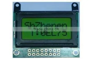 8x2 Character Lcd Display Module With EL Backlight ,stn Yellow Green Cob Style thumbnail-1