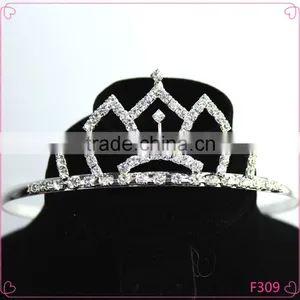 Wholesale Pageant Tiaras Crown Rhionestone Crystal Beauty Pageant Crowns thumbnail-1