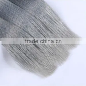 Cheap White Silver Human Hair Extensions thumbnail-4