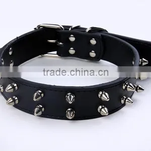 Wholesale Nail Bullet Pet Collars Double Row Dog Collar thumbnail-5