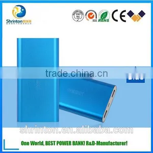 Ultra Thin ( Factory Direct ) Aluminum Universal Cellphone 10000mah Power Bank Phone Charger CE FCC ROSH 10000mah Power Bank thumbnail-6