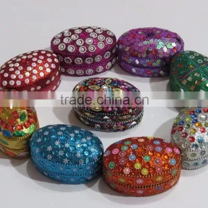 Rajashtani Jewelry Boxes Indian Trinket Aluminium Box Storage Case thumbnail-6