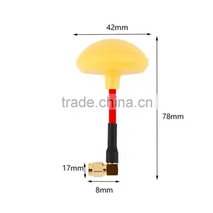 Yellow L Inner Needle 5.8GHz FPV Mushroom Antenna Transmitter & Receiver thumbnail-5