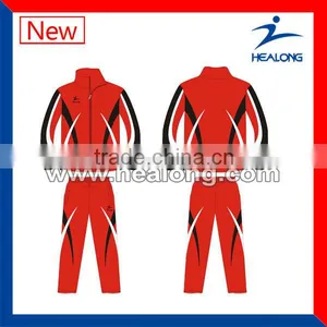 Custom Red Color Tracksuit Manufacturer In China Quality Choice thumbnail-1