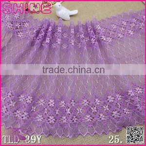 Nylon Spandex Wide Purple 10.03" Super Strech Soft Warp Knitted Ladies New Model Dress & Ladies Fashion Lace Dresses Quality Choice thumbnail-1
