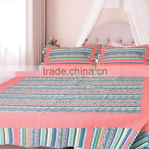50% Polyester and 50% Cotton Bed Quilt Patchwork Quilts thumbnail-1