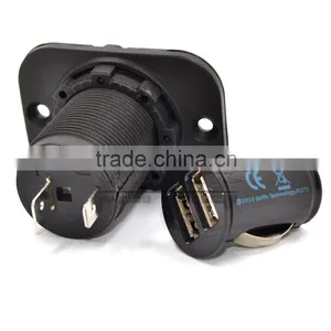 BJ-UPS-006 Customized CE Certification Universal Black Motorbike Single Hole Motorcycle USB Power Supply thumbnail-5