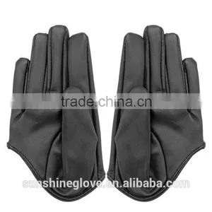 pu Dress Leather Half Gloves thumbnail-2