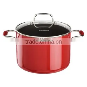 De Aluminio Antiadherente Rojo Cazuela de Ceramica Cacerola de Salsa thumbnail-1