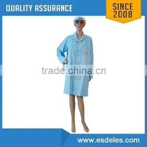 Customization Available 5mm Grid Cleanroom Antistatic ESD Garment thumbnail-3