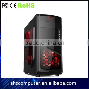Fashion Design Crystal Side Panel and Fan SPCC Steel Structure Gaming Desktop Enclosure pc thumbnail-3