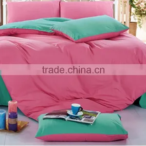 Pure 100% Cotton Quality Hotal,house Home Plain Solid Color Bedding Sheet Duvet Cover Sets thumbnail-2