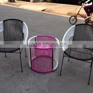 Party Light Oval Sun Colourful Wicker Kids Rattan Chair thumbnail-6