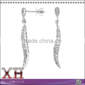 Hot Sale Long Drop Wave Stud Earrings thumbnail-1