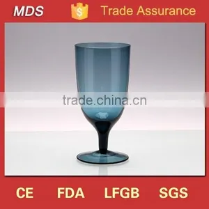 Promotional Drinking Glass Customize Blue Colored Stem Wine Glass thumbnail-1