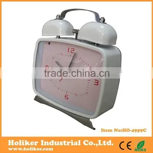 Lovely Metal Twin Bell Alarm Desktop Clock thumbnail-2