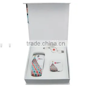 Portable Corporate Wireless Foldable Mouse and Usb Hub Travel Gift Set for Laptop thumbnail-1