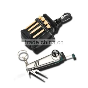 2 Pcs Golf Multi-tool Brush Marker Pen Divot Pitch Holder Wooden Tees Golf Bags thumbnail-3