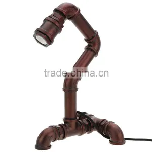 Vintage Edison Table Lamp Light Vintage Table Lamps Personalized Water Pipe Desk Lamp AC 220V / 110V For E27 Edison Bulb thumbnail-3