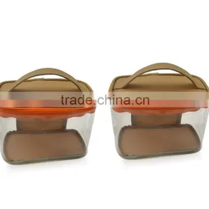 Unique Customized Transparent PVC Plastic Cosmetic Bag With Zipper thumbnail-4