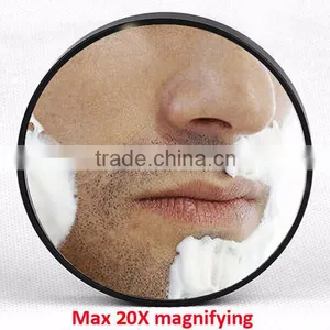 Single Side Small Round 20x Magnifying Fogless Shower Mirror thumbnail-1