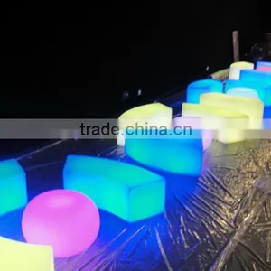 Commercial Led Circled Glowing Light Chair Led Furniture Led Table Led Chair General Use and No Folded Led Chair thumbnail-5