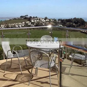 Stainless Steel Handrail Balustrade Post Glass Deck Railing Systems thumbnail-3