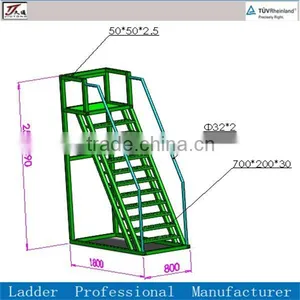 Metal Warehouse Step Ladder thumbnail-1