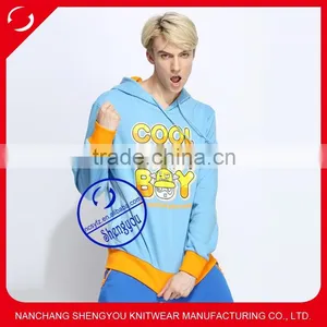 Custom Plain French Terry Hoodie With High Quality thumbnail-1