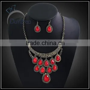 Fashion Jewelry Set for Women With Colorful Stone thumbnail-3