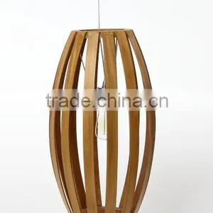 Decorative Creative Wooden Bamboo Pendant Light Fixture thumbnail-1