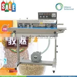 CE Approved Vertical Continuous Band Sealer With Ink Printer thumbnail-1