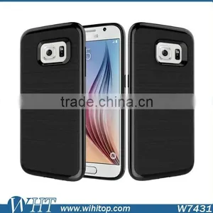 Hybrid TPU PC Brushed Slim Armor for Samsung Galaxy S7 S7 Edge Phone Case thumbnail-1