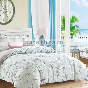 100% Cotton Pigment Print New Design Fresh Style European Style Bed Sheet thumbnail-1