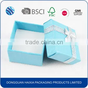 Luxury Small Custom Logo Cardboard Ring Box thumbnail-1