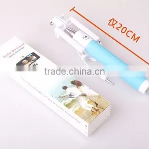 Mini Selfie Stick With 20cm Length Only After Folding, no Need Bluetooth Selfie Stick, Hot Selling Wired Selfie Stick thumbnail-1