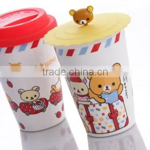 Ceramic Cup With Silicone Lid thumbnail-3