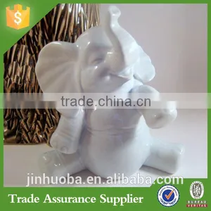 Cute Funny Customize Resin Baby Elephant Piggy Bank Home Decoration thumbnail-5