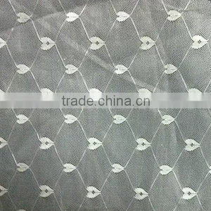 Heart Shape Jacquard Polyester Knitted Mosquito Net Fabric thumbnail-1