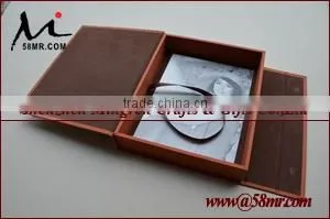 Magnet Fabric Linen Cloth Photo Storage Box With Window thumbnail-2