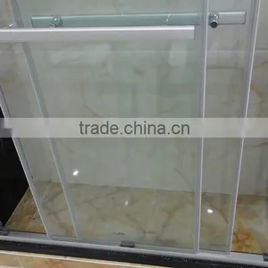 Dubai Best Selling Aluminum Profile Double Sliding Shower Door D16 thumbnail-4
