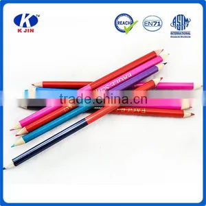 2016 Wholesale Slap-up Double-end Wood Color Pencil With Customized Logo for Art thumbnail-2