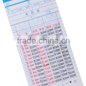 English/Portuguese Time Card For Time Recorder/Factory thumbnail-1